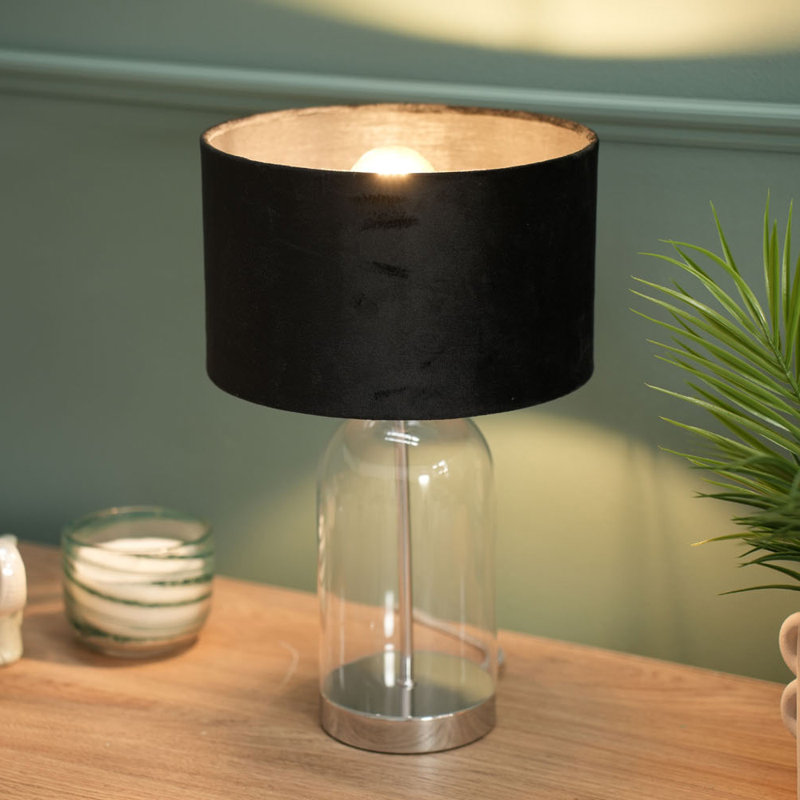 45cm Desk Lamp, Black, Silver