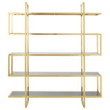 Bernon 180cm H x 160cm W Stainless Steel Standard Bookcase