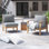 Ensemble de patio d'extérieur 2 pièces Modway Marina
