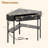 Triangle Corner Desk With Charging Station With 2 Drawers And Storage Shelf-1873816502