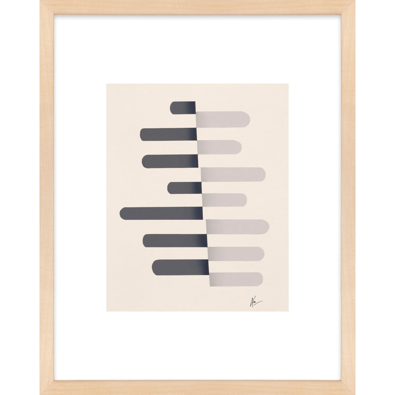 Flora 4 Print by Lee Lessem, 20" H x 16" W x 1.25" D, Brown Framed