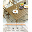 Table de salle à manger d'extérieur en aluminium SeeHill avec trou pour parasol de 2,2 po et hauteur réglable-806843147