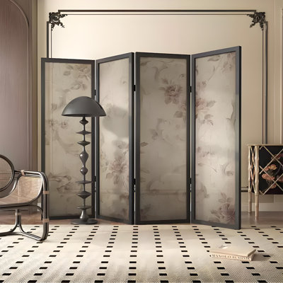 Ink Rose Folding Screen