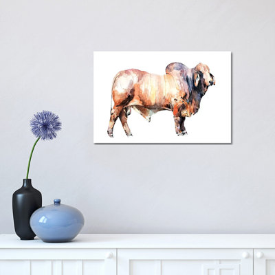 " Texan Brahman Bull " by EdsWatercolours