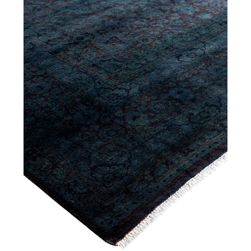 Overdyed One-of-a-Kind 6' 3" x 9' 3" Hand Knotted Area Rug