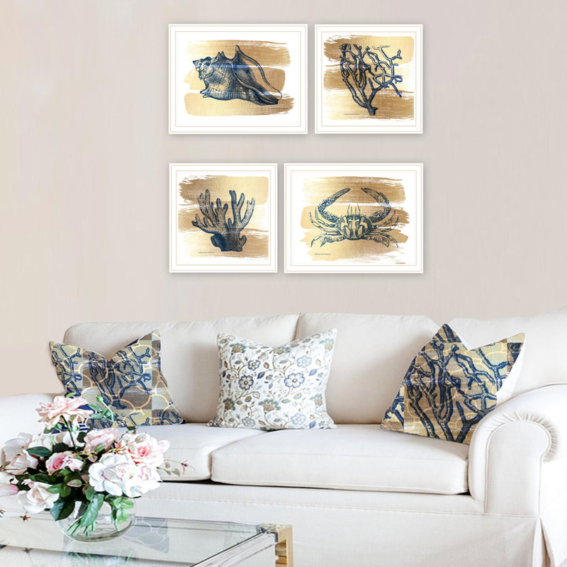 4 art mural pour la décoration de la maison - 18 x 14 x 1 po, 8 lb, bois et papier, salon, chambre à coucher chic et chic, multicolore, fabriqué