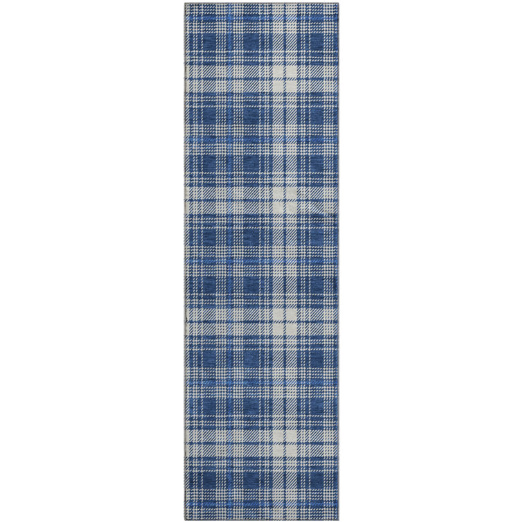Premium Machine Washable Naglee AMF993 Plaid Rug