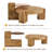 2-Piece Modern Round Nesting Coffee Table Set For Home & Apartment-891189533-891189530