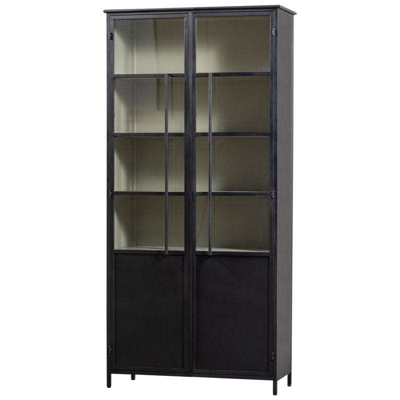 Exhibit Display Cabinet, Black