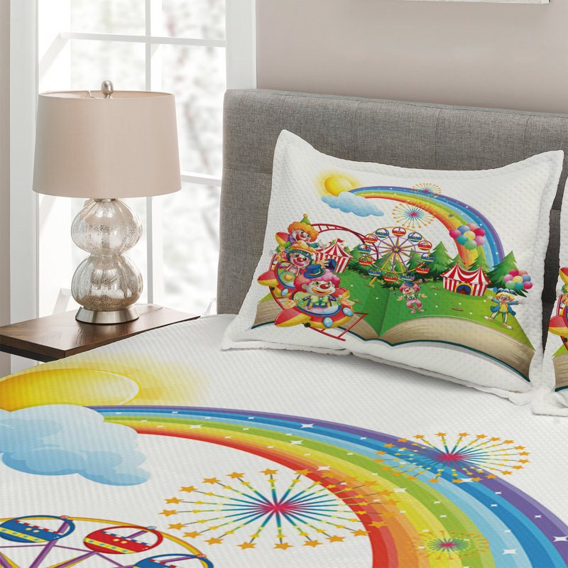 Polyester Coverlet, Queen Bedspread + 2 Shams