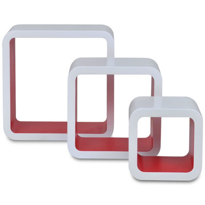 6 Piece Cube Floating Shelf