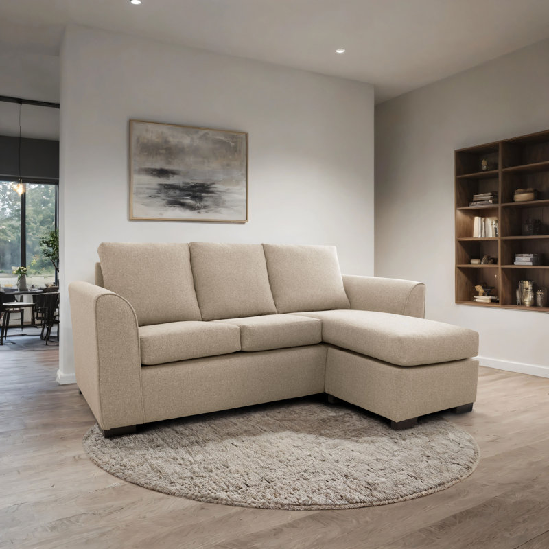 Celis 3 Seater Sofa & Chaise, Oatmeal