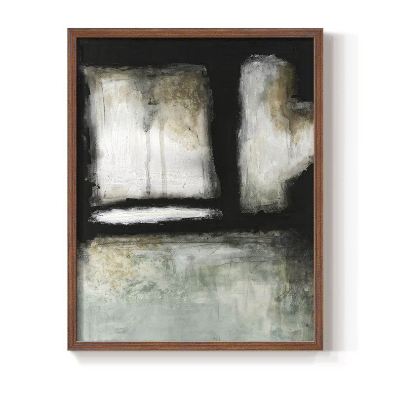 Reproduction encadrée Penumbra IV - bois massif, H 21 po x l 17 po, Cadre noyer