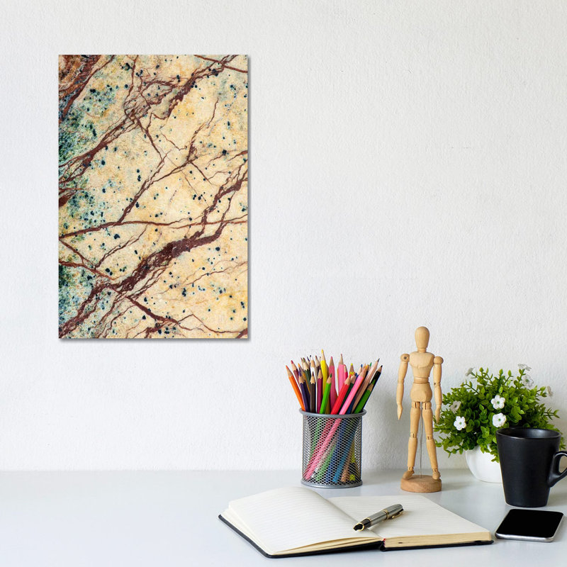 Usa, California. Detail Of Cut Slab Of Marble Rock. by Jaynes Gallery - Wrapped Canvas Print