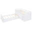 Lit mezzanine simple et lit plateforme avec 7 tiroirs - blanc construction et chambre à coucher pratique-118036451