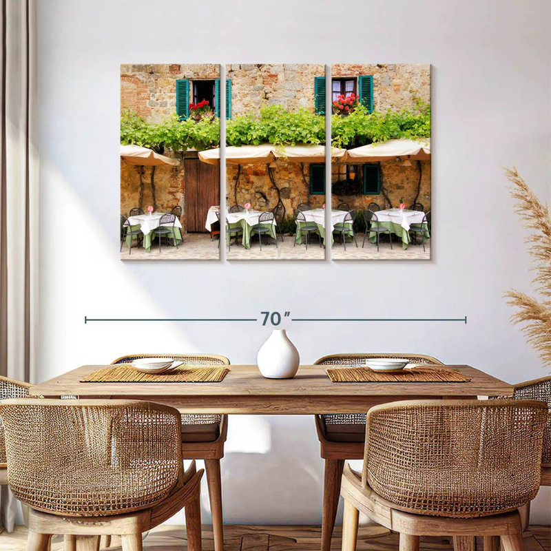 Lilie Cafe In Tuscany, 36" H x 57" W