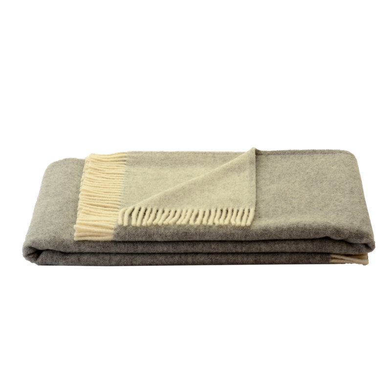 Tejada Throw Blanket, Grey/White