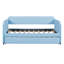 Upholstered Daybed Sofa Bed Twin Size With Trundle Bed and Wood Slat-337415730