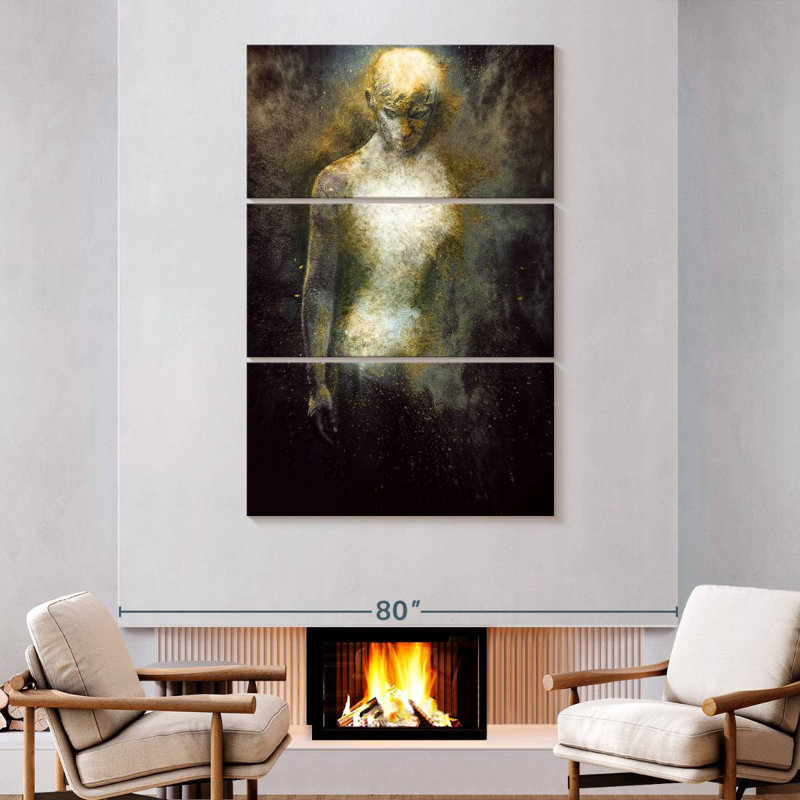 Leisha Human Abstract, 74" H x 48" W