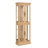 Lighted Glass Curio Display Cabinet,Display Cabinet,Glass Storage Cabinet Glass Wine Cabinet Wood Frame Toy Display For Living Room, Kitchen, Pantry Light Bulb-2141690826