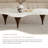 55 Inch Irregular Cloud Shaped Sintered Stone Coffee Table, Freeform Curved Coffee Table with Tapered Legs, Organic Living Room Center Table-1960550476