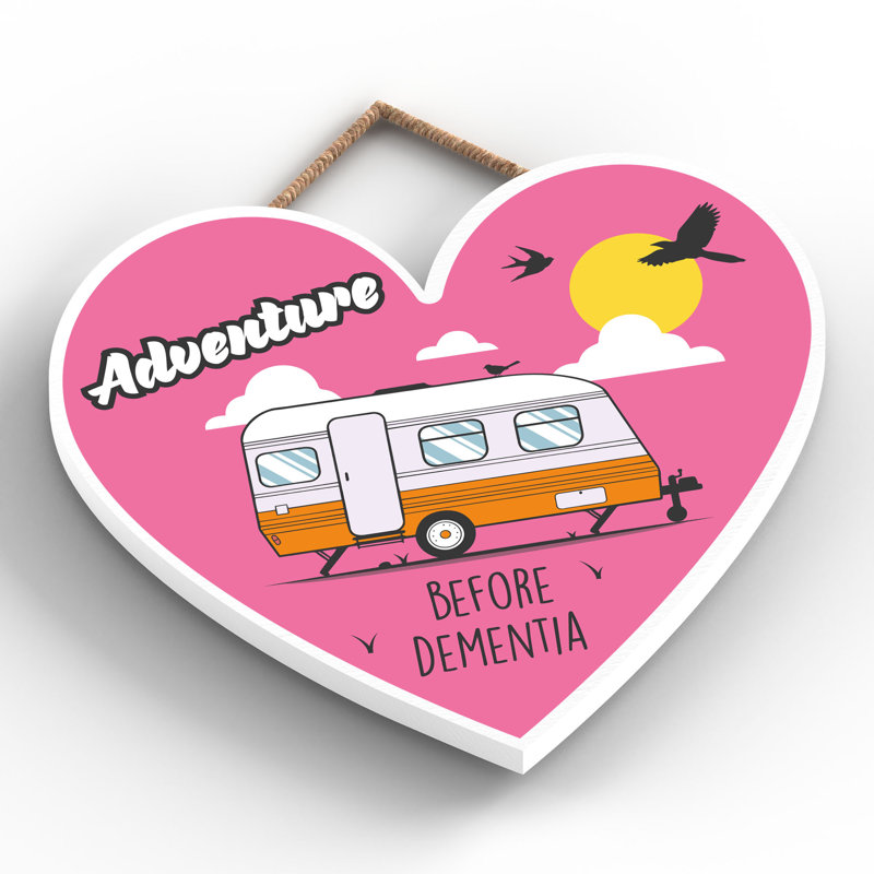 Caravan Dementia - Print on MDF, 16cm H x 17cm W x 0.9cm D