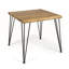 Ensemble de salle à manger 5 pièces d'extérieur moderne en bois d'acacia, table carrée et chaises pour patio, terrasse, cour arrière, porche