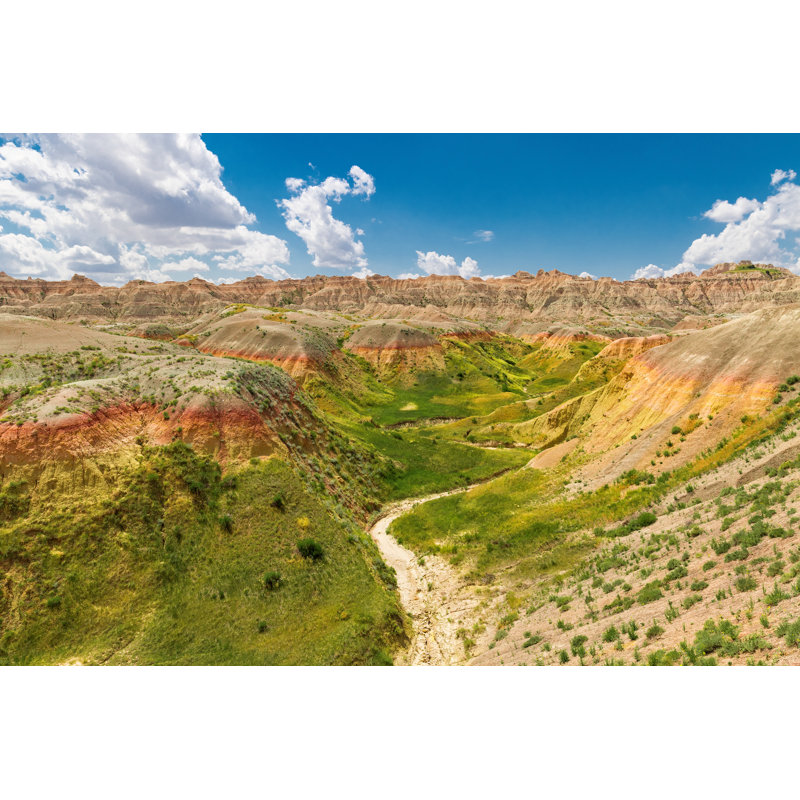 Badlands Rolling Hills by Tomolson54 - Wrapped Canvas Print, 51cm H x 76cm W