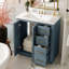 Ensemble de meuble-lavabo 30 po avec lavabo en céramique, armoire de rangement en bois massif, ensemble de meuble-lavabo autoportant avec 3 tiroirs et portes à fermeture douce-468752160
