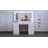 Boahaus Freya Large Vanity Makeup Desk with Wide Mirror, Build-In Lights, 7 Drawers and Power Outlet-96914158