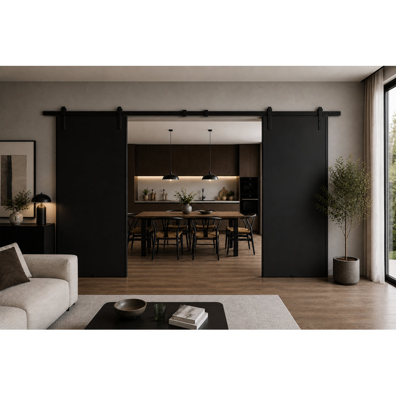 Door, Black, 132cm x 205cm