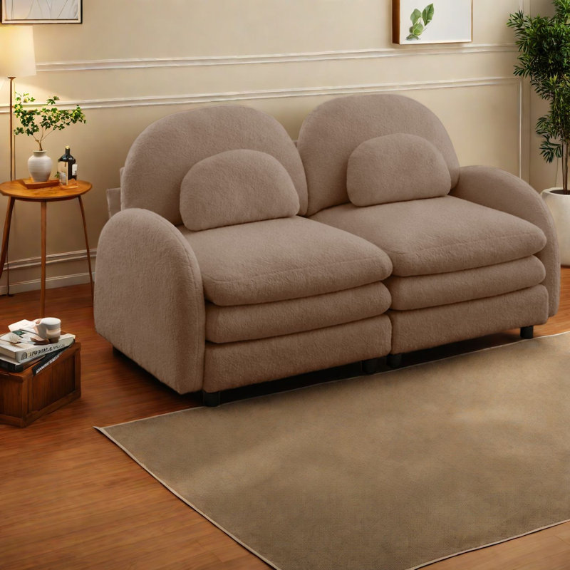 Causeuse modulaire 2 places Cloud Comfort Sofas, Teddy