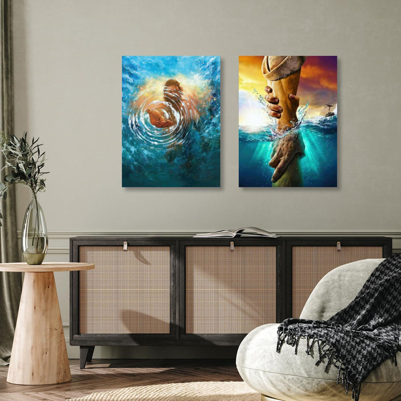 2 Piece Wrapped Canvas Print, 40cm H x 30cm W