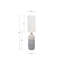 122cm Gloss Traditional Floor Lamp