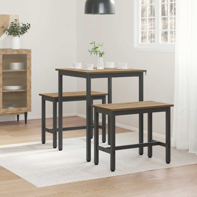 Metal Base Dining Table