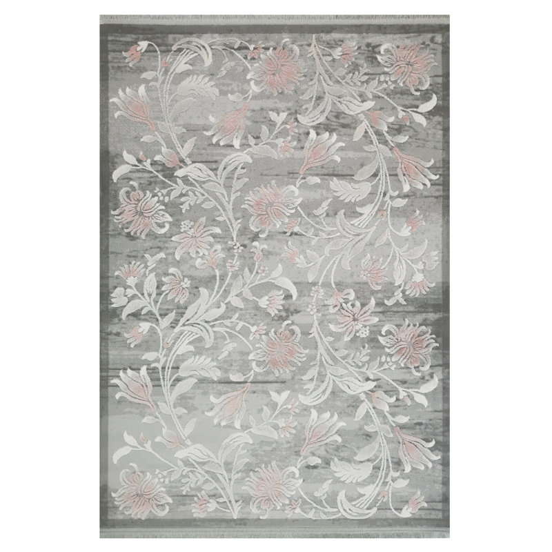 Eshelman Floral Hand Hooked Area Rug, Rectangle 160 x 230cm