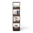 Adonia 360° Rotating Bookshelf Tower, 4Tier Walnut Corner Bookshelf , Narrow Space-Saving Design For Bedroom, Living Room, Home, Office-1304347384