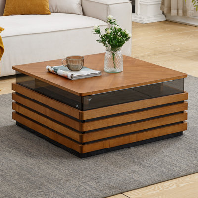 Led Coffee Table With Storage