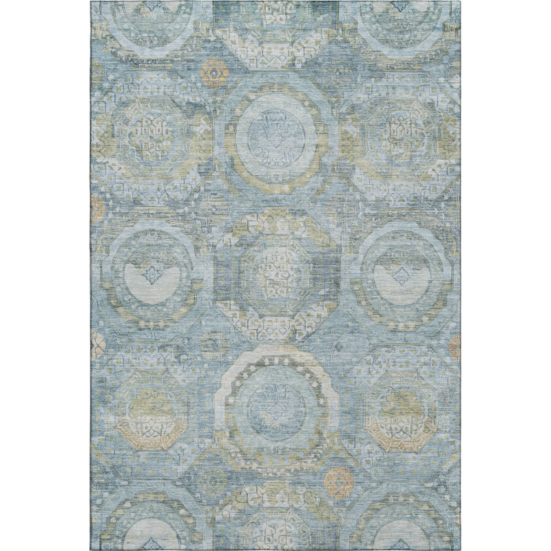 Premium Machine Washable Honig AMF1661 Panel Rug, Rectangle 2'6" x 3'10"
