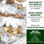 6.5-Ft. Flocked Mountain Pine Christmas Tree with Multi-Color LED String Lighting