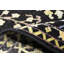 Tapis oriental noir Oushak Chobi