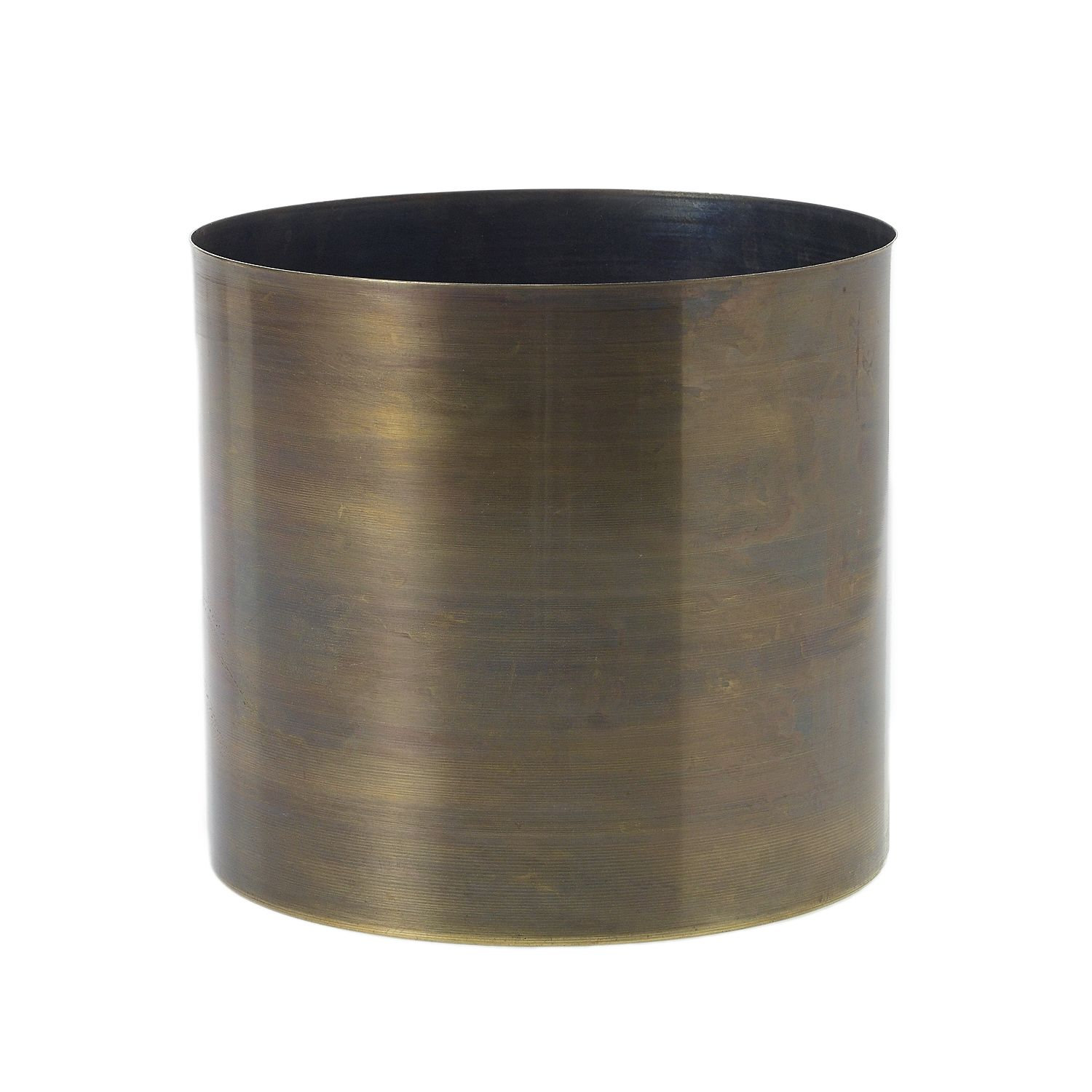 Metal Pot Planter, 6" H x 6.5" W x 6.5" D
