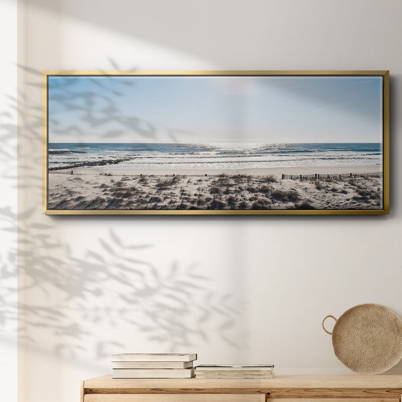 Sunday Surf- Framed Canvas, 24" H x 60" W