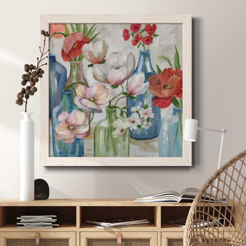 Golden Chaussure II - peinture sur toile encadrée, H 34,5 po x l 34,5 po x P 1 po, Cadre blanc