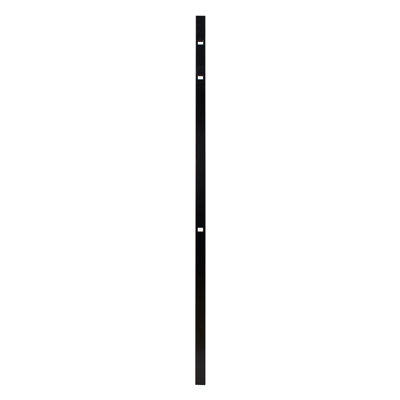 Athens Fortress Building Products Gloss Black Metal Line Post