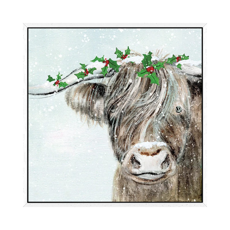 Holly Pasture II by Tava Studios - Floater Frame Gallery-Wrapped Canvas Giclée on Canvas, White, 66.04 cm H x 66.04 cm W