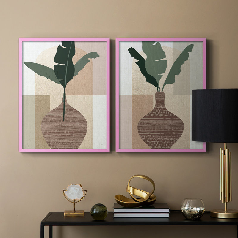 Reproduction encadrée Lindos I-Premium - prête à être accrochée - aucun clou requis - aucun clou requis, H 11 po x l 18 po