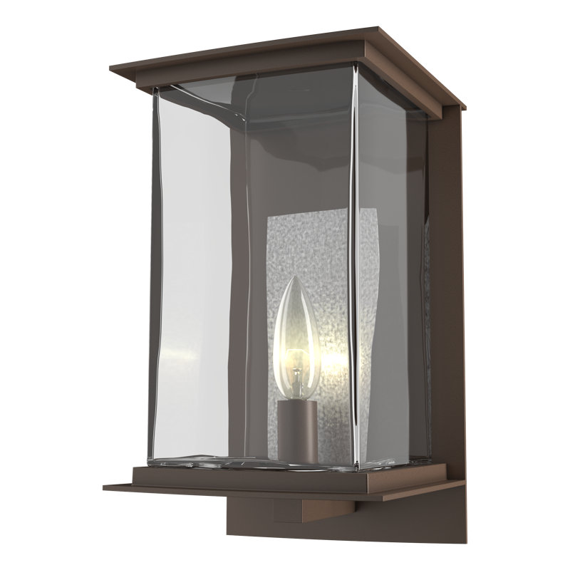 Kingston 7" Outdoor Wall Lantern, Translucent Vintage Platinum, Coastal Bronze, 12.1'' H X 7'' W X 7.2'' D