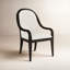 Chaise avec accoudoirs rembourrée Nina