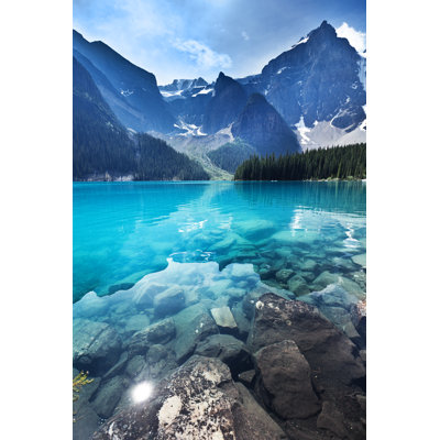 Lake Moraine 1 Piece Wall Art on Canvas